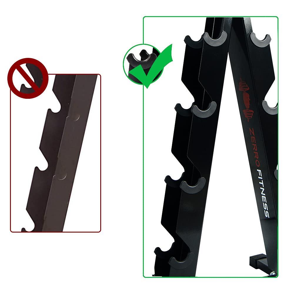 ZERRO Soporte para mancuernas Rack de Almacenamiento de Mancuernas, Color:Soporte para pesa 005