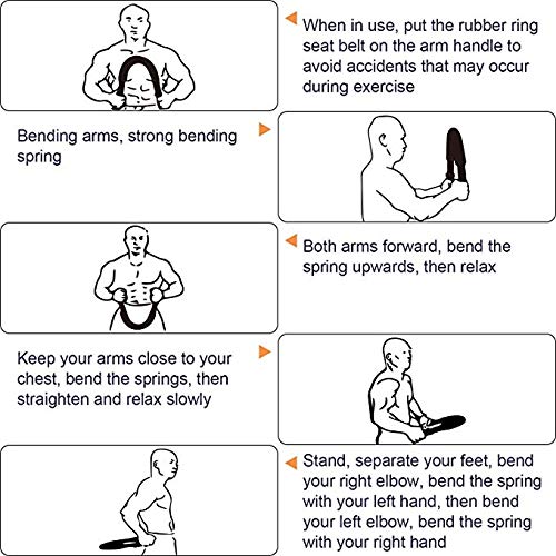 Professioinal Power Twister Ajustable 3 Modos de Peso, Heavy Duty Spring Chest Expander para Ejercicios de Hombro 30 kg, 40 kg, 50 kg 3 en 1 …