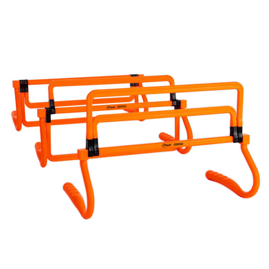 Football Flick Altura Múltiple Hurdes Set, Unisex-Youth, Negro/Naranja, Talla única