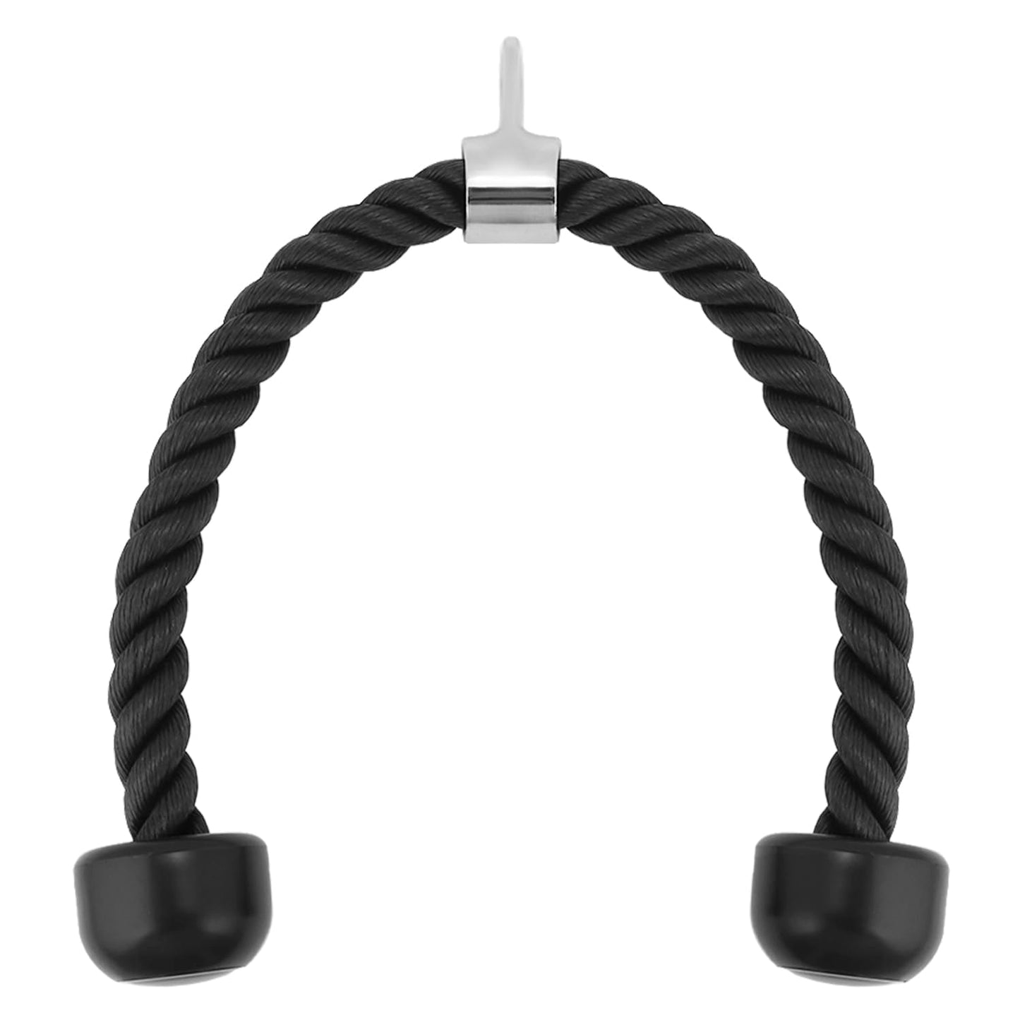QWORK® Cuerda de tríceps y Mango de tríceps - con articulación giratoria - Accesorios para máquinas Cable Gimnasio