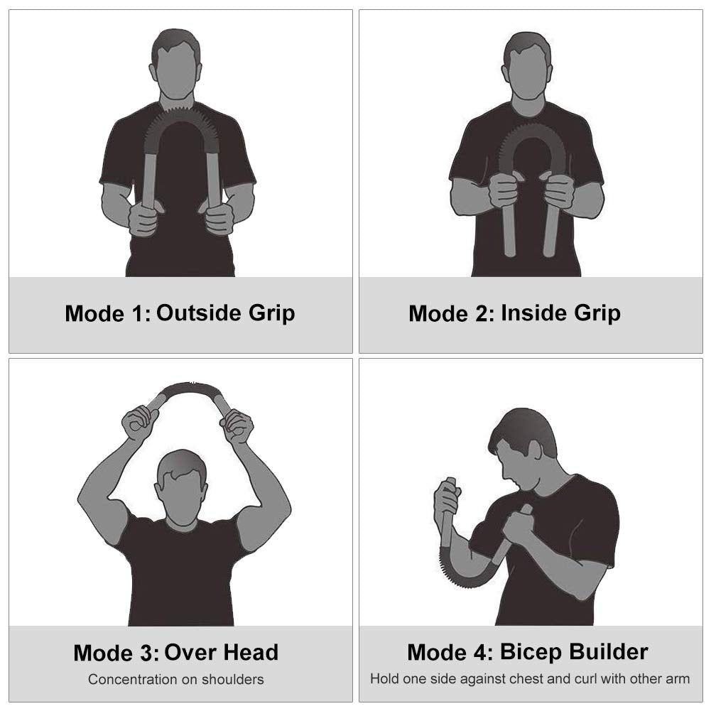DOBEN Profesional Máquinas de Brazo, Barra Flexible Pectorales de Fitness, Barra Musculación, Sports Power Twister 20kg, 30kg, 40kg, 50kg, 60kg, Arm Trainer