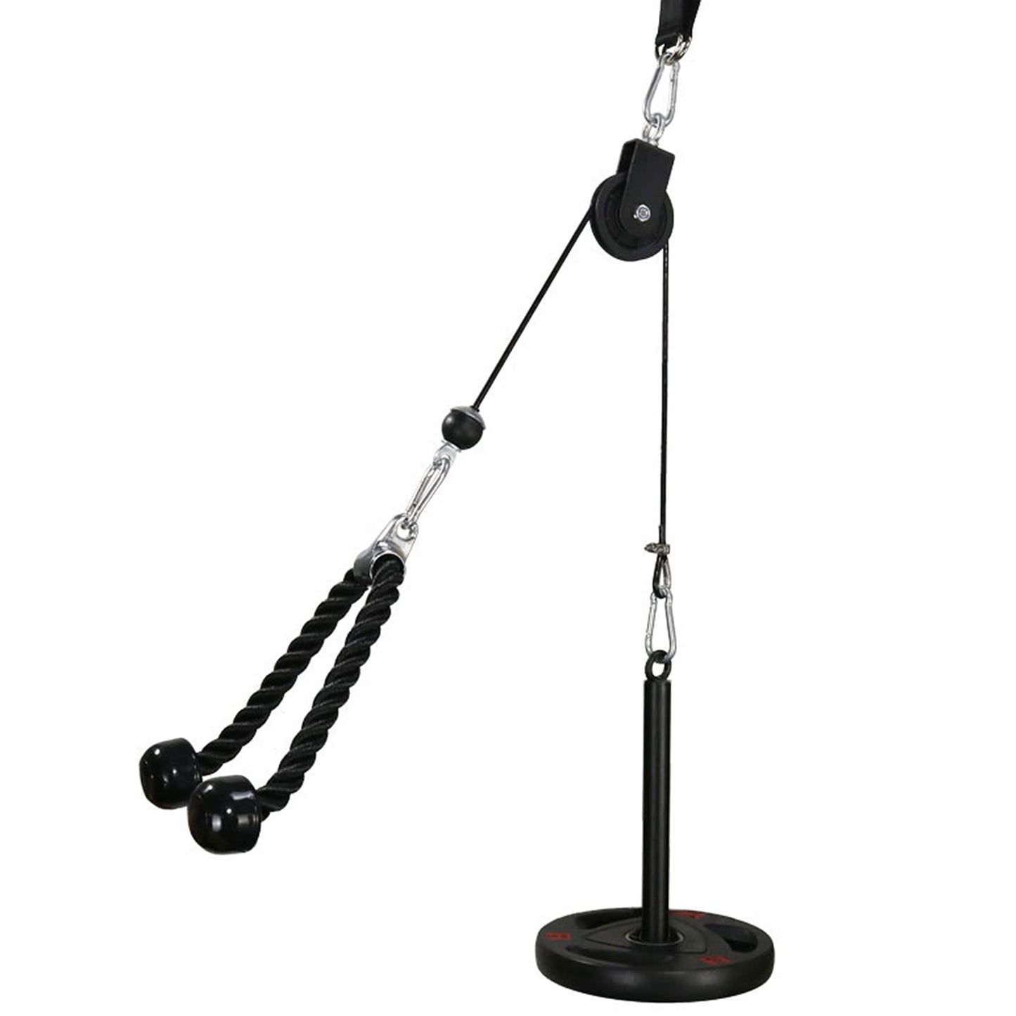 LFJ Poleas Gimnasio para Casa, Fitness DIY Polea Cable Máquina de musculacion Entrenamiento de Fuerza del Brazo Cuerda Triceps Accesorio de Entrenamiento para Antebrazos