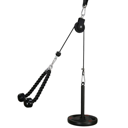 LFJ Poleas Gimnasio para Casa, Fitness DIY Polea Cable Máquina de musculacion Entrenamiento de Fuerza del Brazo Cuerda Triceps Accesorio de Entrenamiento para Antebrazos