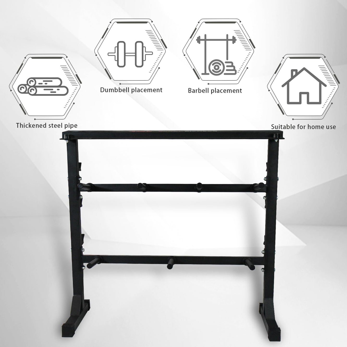 CCLIFE Soporte para mancuernas de acero