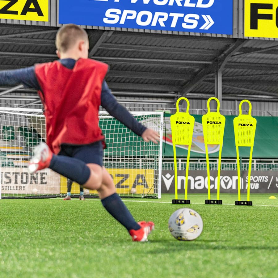 FORZA Muñecos de Tiro Libre para Entrenamientos de Fútbol | Base Opcional para Césped Artificial (Variedad de Tamaños) (Muñeco de Tiro Libre, Niños - Pack de 1)