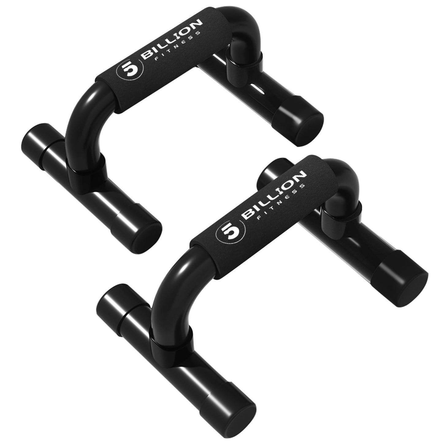 5BILLION Soporte para Flexiones Push Up Bars Stand - Gimnasio en casa Ejercicio Rutina de ejercicio Formación - Bueno para Tu Entrenamiento Muscular - Mango de espuma (Negro)