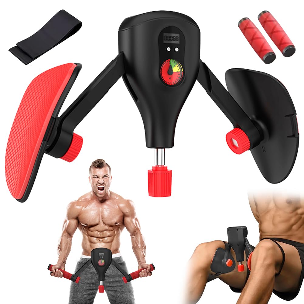 Entrenador de muslos ajustable, para hombre y mujer, entrenamiento de glúteos para casa, entrenamiento de cadera + brazos, entrenamiento de glúteos