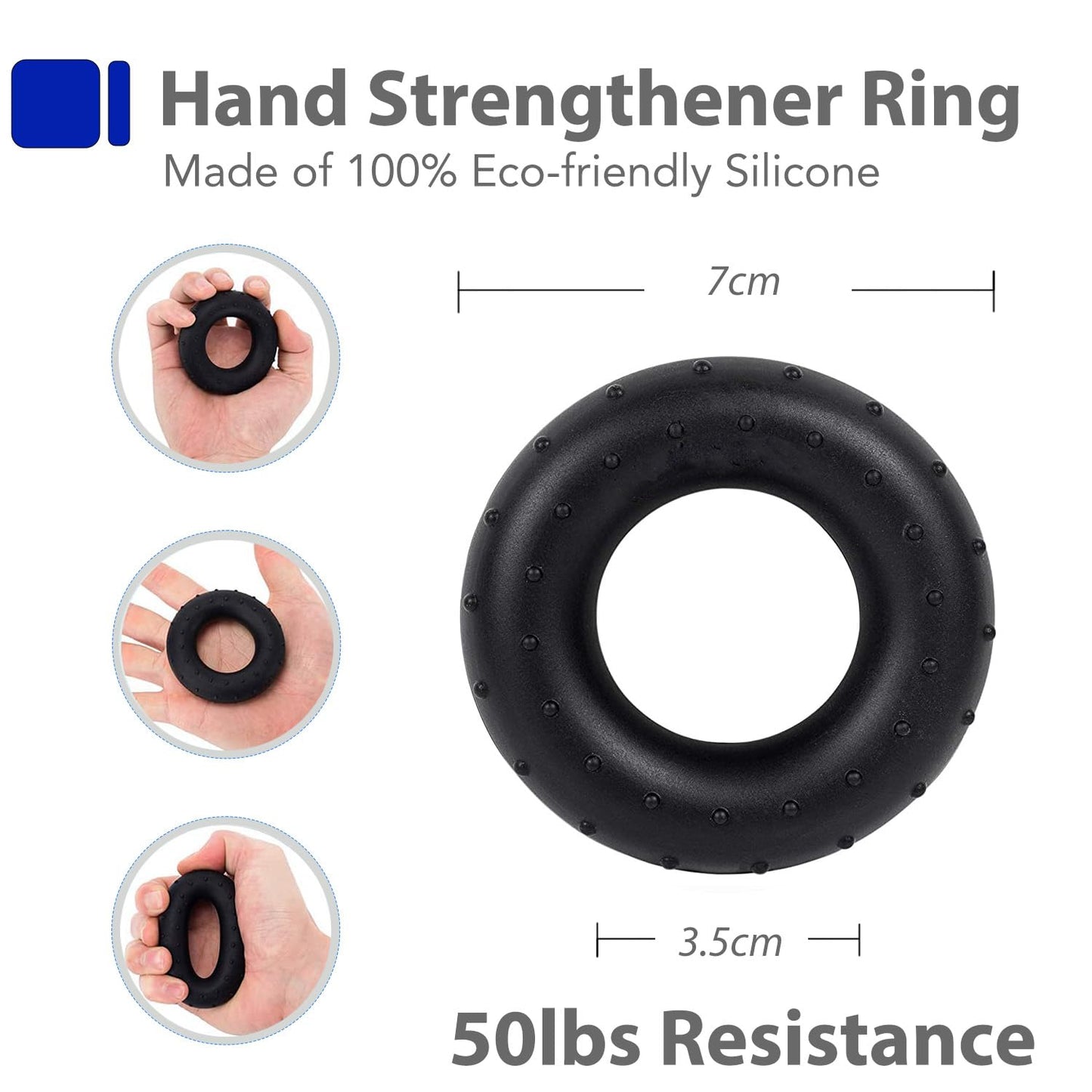 Hand Grip, Kit de Entrenamiento de Fuerza de Agarre con ejercitador de Manos, fortalecedor de Agarre, fortalecedor de Dedos,ejercitador de extensión Pelota antiestrés, Anillo de Agarre, gyro Ball
