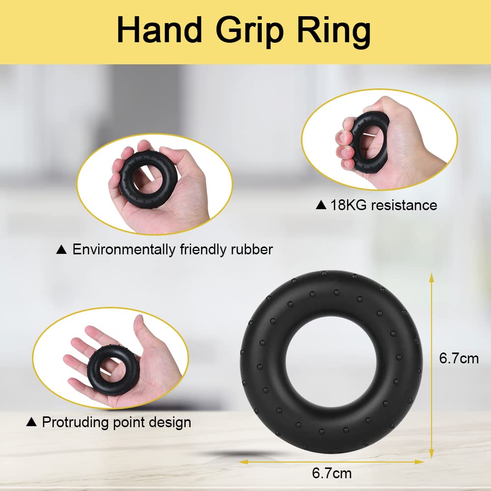 Vicloon Hand Grip para Antebrazo Ejercitar 5 Piezas Ajustables Fortalecedores de Agarre de Mano de 5-60KG Entrenador de Músculos de Mano Utilizado para Entrenamiento Antebrazo Muñeca Apretón de Manos