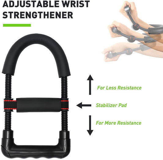 Fortalecedor de agarre de mano,antebrazo fortalecer, 10 piezas de entrenador de antebrazo con agarre de resistencia ajustable, fortalecedor de muñeca, Wrist ball, ejercitador estirador de dedos