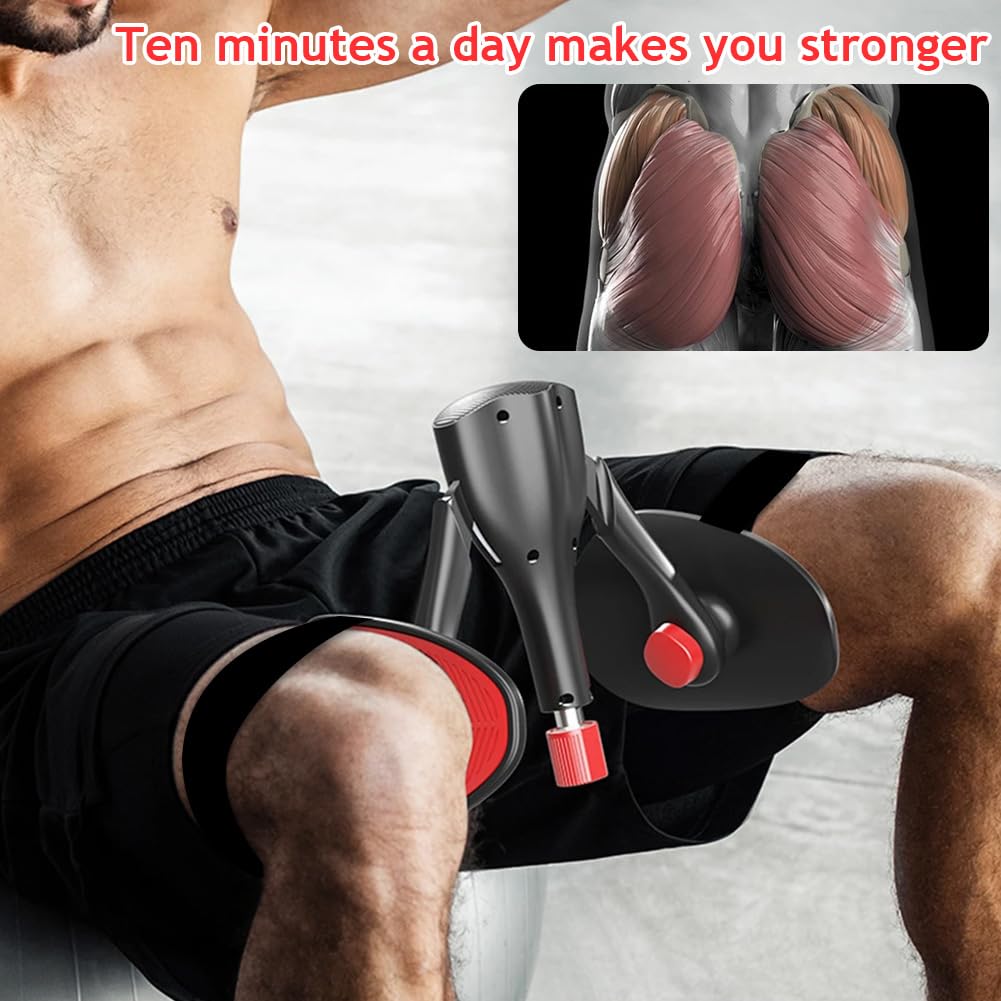 Entrenador de muslos ajustable, para hombre y mujer, entrenamiento de glúteos para casa, entrenamiento de cadera + brazos, entrenamiento de glúteos