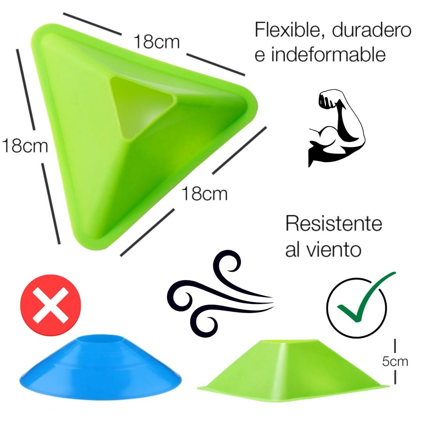 Set de 40 Conos de Entrenamiento NPS WORKS con Soporte
