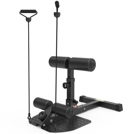 leikefitness Banco de sentadillas profundo para entrenamiento de piernas multifuncional, máquina de ejercicio para gimnasio en casa