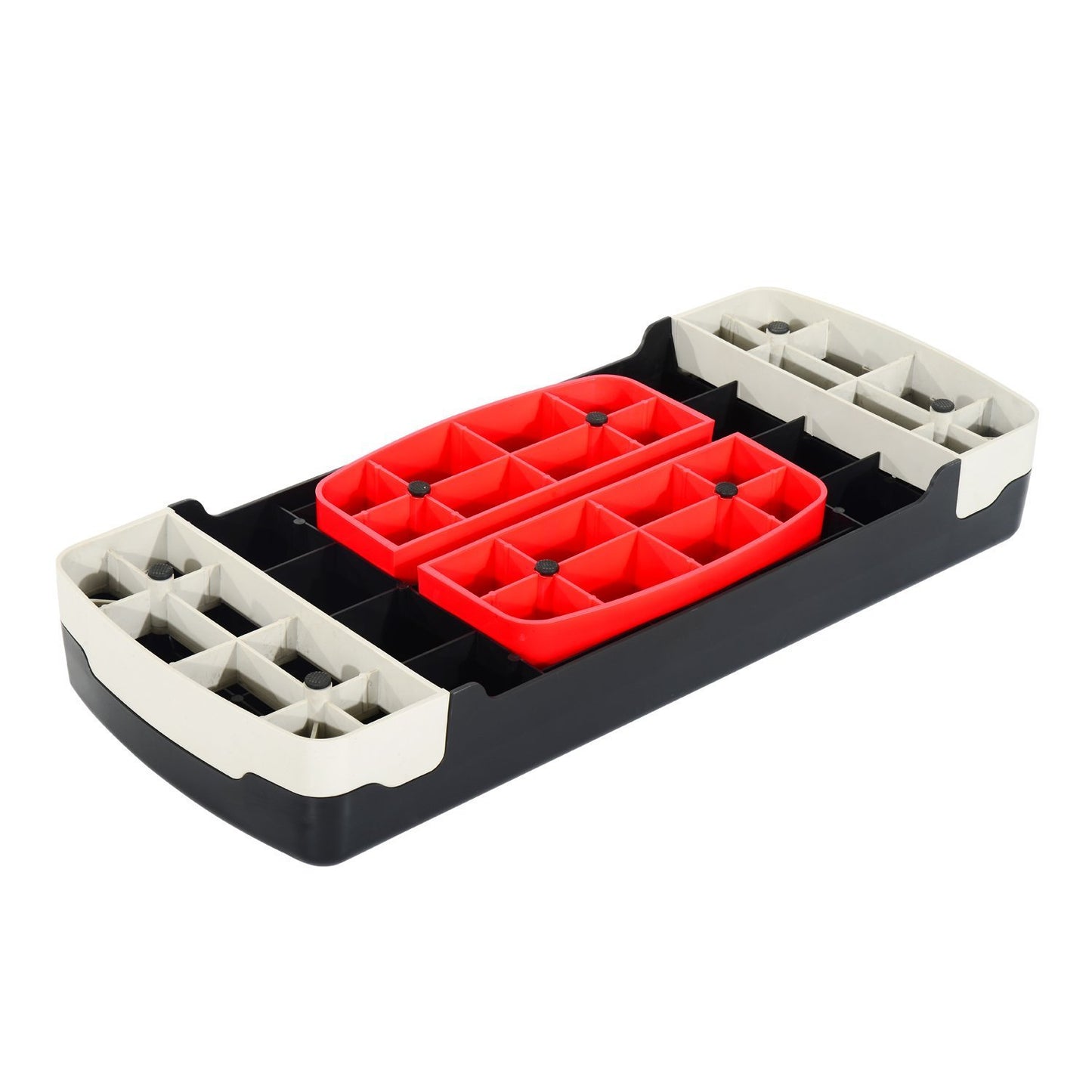 HOMCOM Step para Fitness Stepper Aeróbic Step de Aeróbic Antideslizante con Altura Regulable 2 Niveles de 10/15 cm Carga 150 kg para Ejercicio en Casa Gimnasio 68x29x15 cm Negro y Rojo
