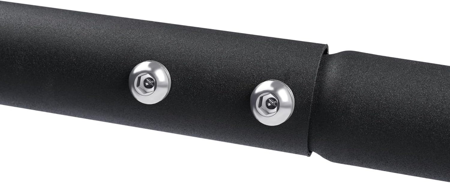 T-LoVendo Barra de Dominadas para Pared. Crossfit. Pull-up bar. Con Tornillos incluidos. Soporta hasta 140kg. Gimnasio en Casa. Ejercicios para biceps, espalda, dorsales, hombros. Negra. Calidad.