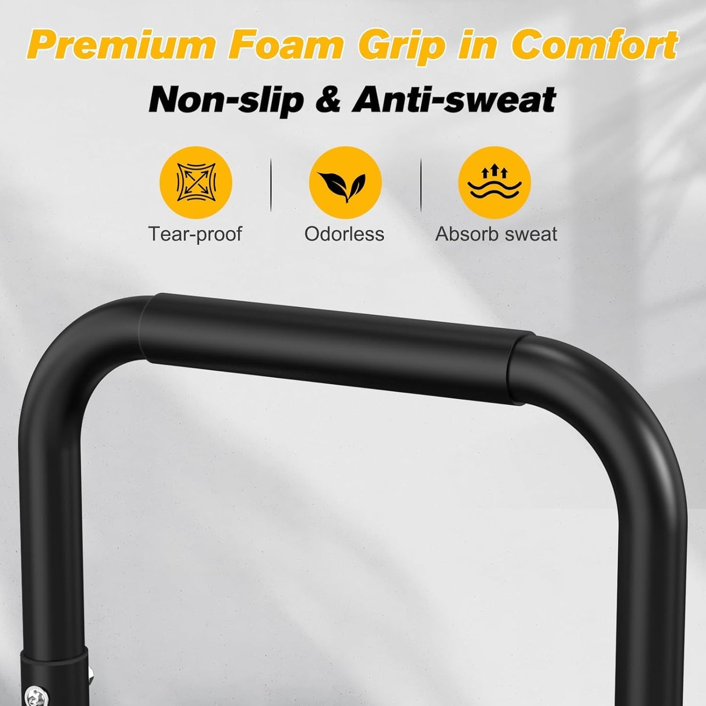 RELIFE REBUILD YOUR LIFE Dip Barras Paralelas Calistenia Gimnasio Casa Push Up Bars Stands Station Ajustable Entrenamineto Musculación Fitness Ejercicio Rehabilitacion Mini Dip Bar (Black-2)