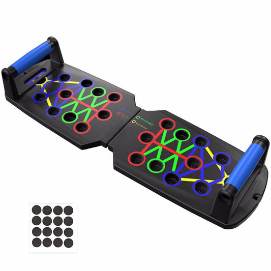 Wesoke Push Up Board Sistema de Soportes de Flexiones Multifuncionales 14 en 1 para Hombres y Mujeres, Barra de Realce portátil, Manijas de Realce de Entrenamiento de Fuerza de Gimnasio para Hombre