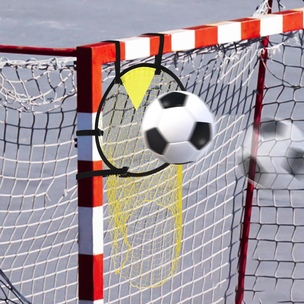 Quiodok 2 Piezas Amarillo Red de Objetivo de Fútbol para Entrenamiento - 45 x 60 cm - Práctica de Tiro y Ejercicios
