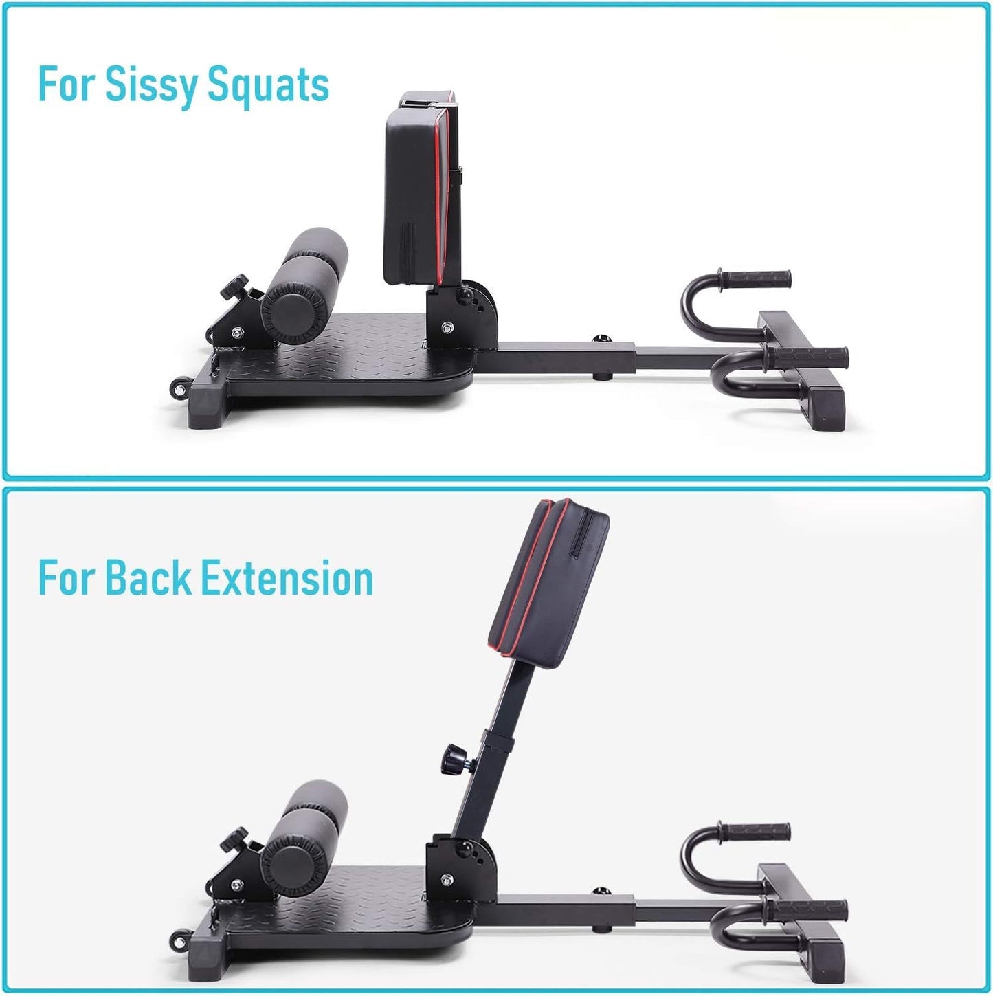 leikefitness Deluxe 8400 - Banco de Sentadillas multifunción para Gimnasio en casa, estación de Entrenamiento, máquina de Ejercicio de piernas, Color Blanco 8400