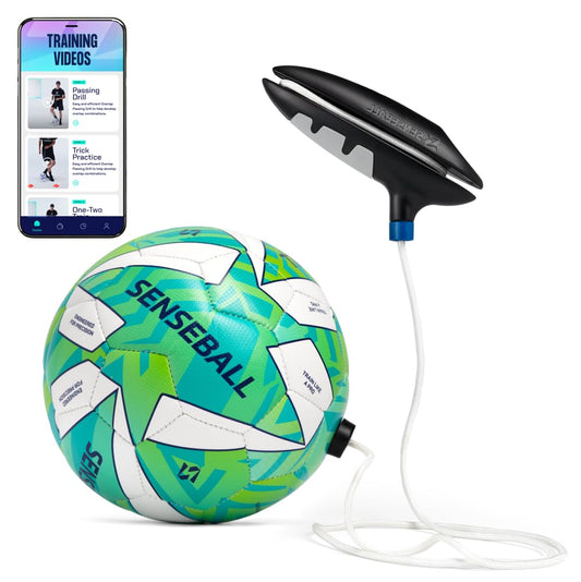 SenseBall Balón de Fútbol App Nivel Pro Talla 2 | Entrenamiento Diario para Jugadores Avanzados | Mejora Habilidad y Control con Programa de Entrenador Profesional y 50+ Vídeos de Ejercicios