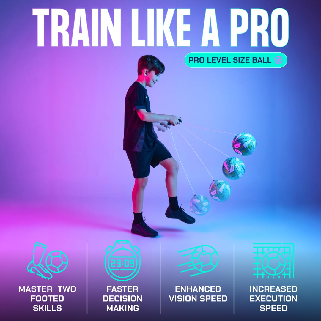 SenseBall Balón de Fútbol App Nivel Pro Talla 2 | Entrenamiento Diario para Jugadores Avanzados | Mejora Habilidad y Control con Programa de Entrenador Profesional y 50+ Vídeos de Ejercicios