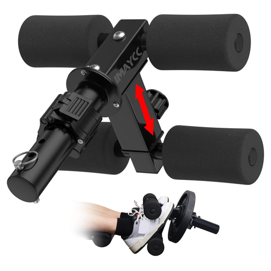 IMAYCC Tib Bar Tibialis Trainer Ajustable Entrenador Tibialis Anterio para el Entrenamiento de los Músculos de la Pantorrilla/Espinilla/Tobillo Fitness para Platos de Peso Olímpicos de 2''