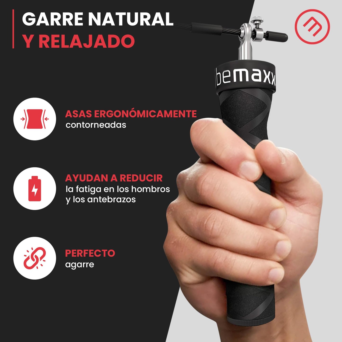 Comba Fitness Speed Rope + Guía de entrenamiento & Cuerda de Repuesto | Gimnasio Cuerda de Saltar Rápida de Alta Velocidad con Cable de Acero Ajustable & Rodamiento Rapido de Bolas, Boxeo Deportivo
