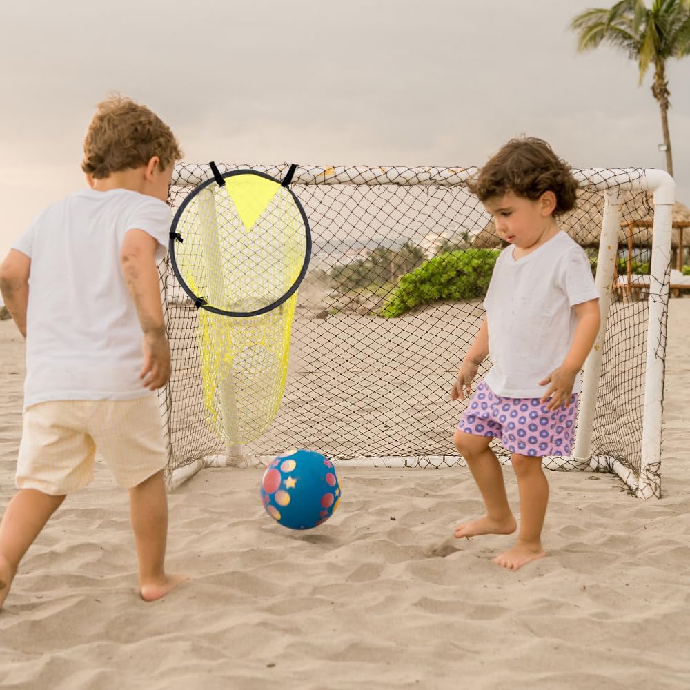 Quiodok 2 Piezas Amarillo Red de Objetivo de Fútbol para Entrenamiento - 45 x 60 cm - Práctica de Tiro y Ejercicios