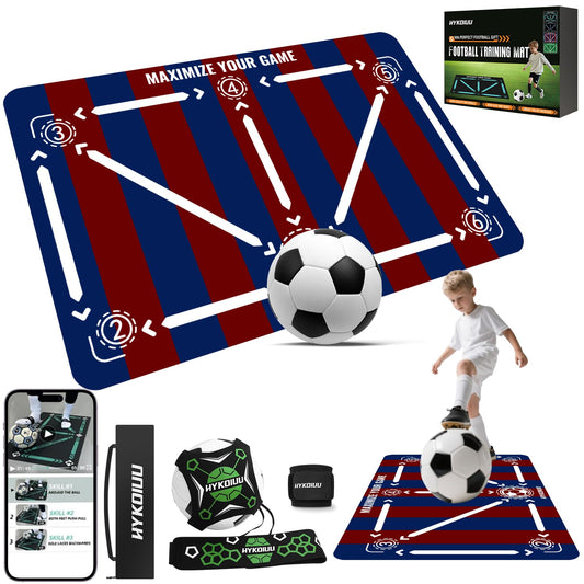 Alfombra Entrenamiento Futbol Con Kick Throw Trainer Didáctico 90x60cm Alfombra Futbol Entrenamiento Profesional – Tapete De Entrenamiento De Pasos, Manta De Campo De Esquinay Tapete De Fútbol