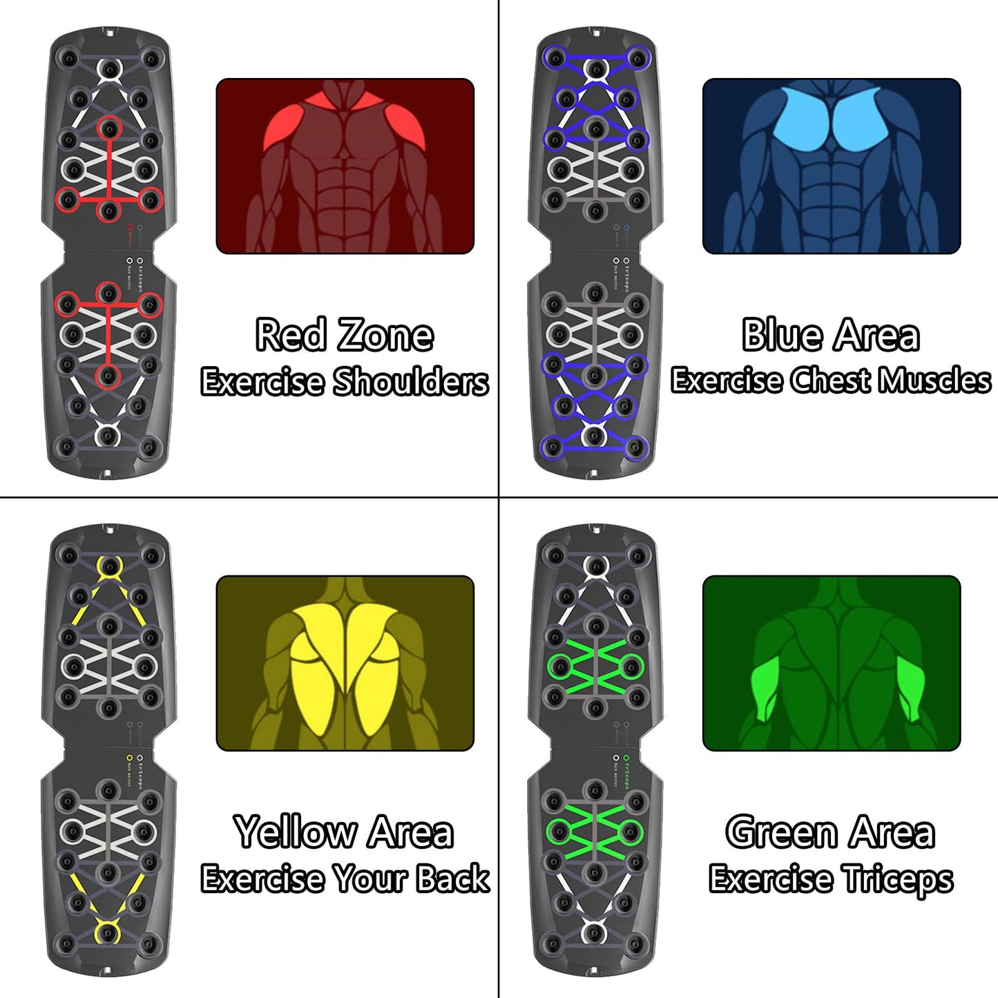 Wesoke Push Up Board Sistema de Soportes de Flexiones Multifuncionales 14 en 1 para Hombres y Mujeres, Barra de Realce portátil, Manijas de Realce de Entrenamiento de Fuerza de Gimnasio para Hombre