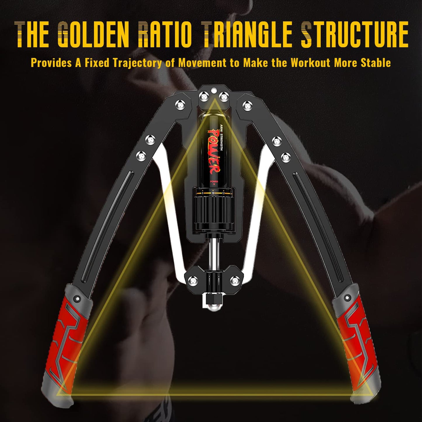 LEJIEYIN Barra Twister de Potencia Hidráulica Ajustable 10-200 kg, Doble Muelle Hidráulico para la Musculación de Pectorales y Hombros