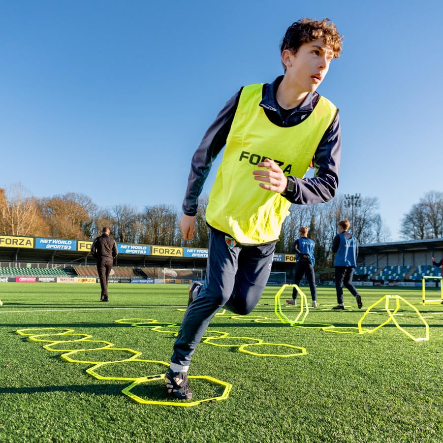 FORZA Anillos Octo de Agilidad [6 Piezas] | Juego de Aros de Velocidad para Entrenamiento de Fútbol | Material de Entrenamiento y Fitness para Adultos y Niños | con Bolsa de Transporte
