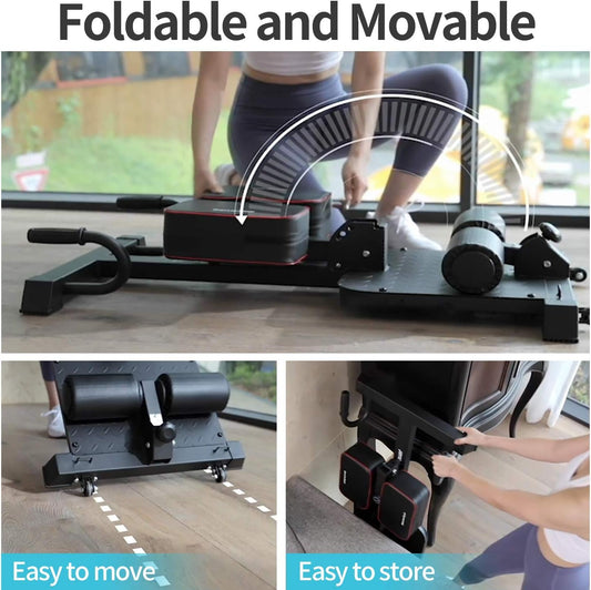 leikefitness Deluxe 8400 - Banco de Sentadillas multifunción para Gimnasio en casa, estación de Entrenamiento, máquina de Ejercicio de piernas, Color Blanco 8400