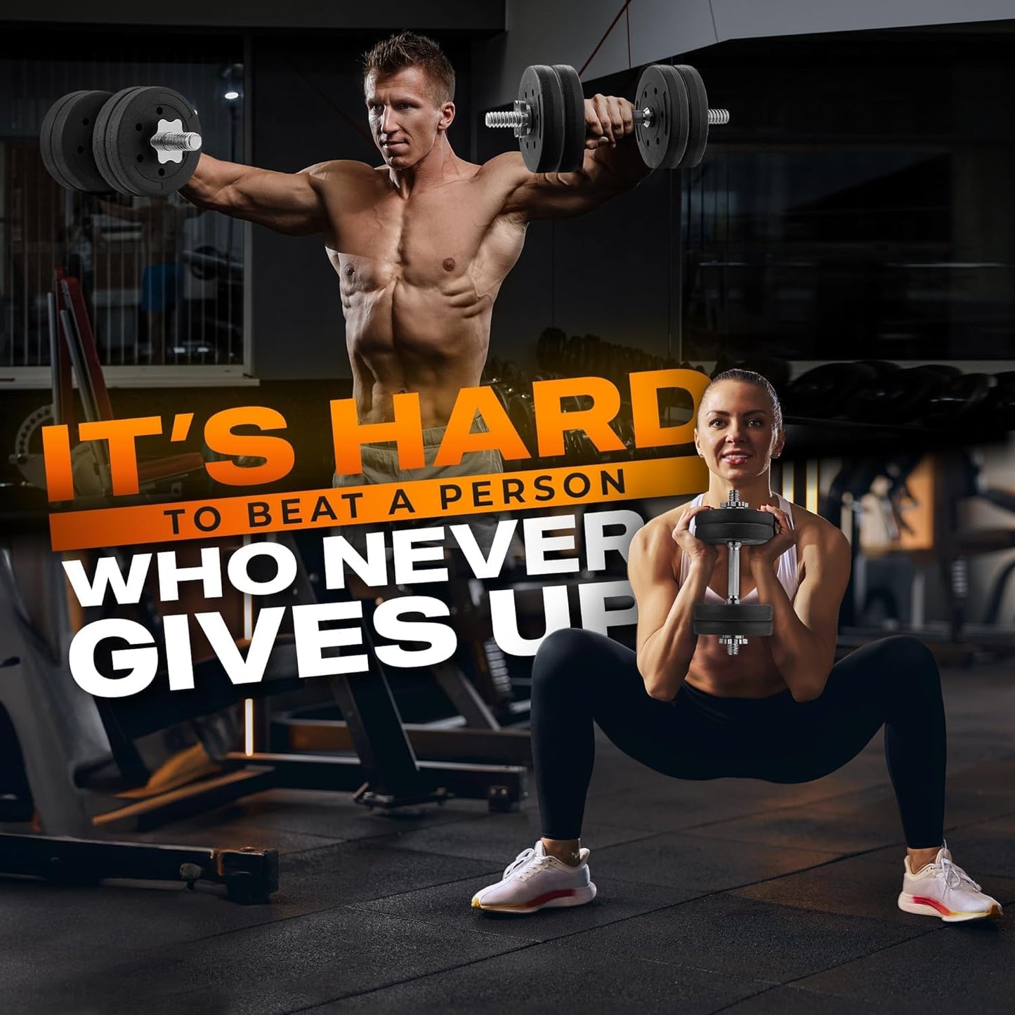 Yes4All Barra de Pesas para Mancuernas - 2 Barras Cortas 25mm, 30mm