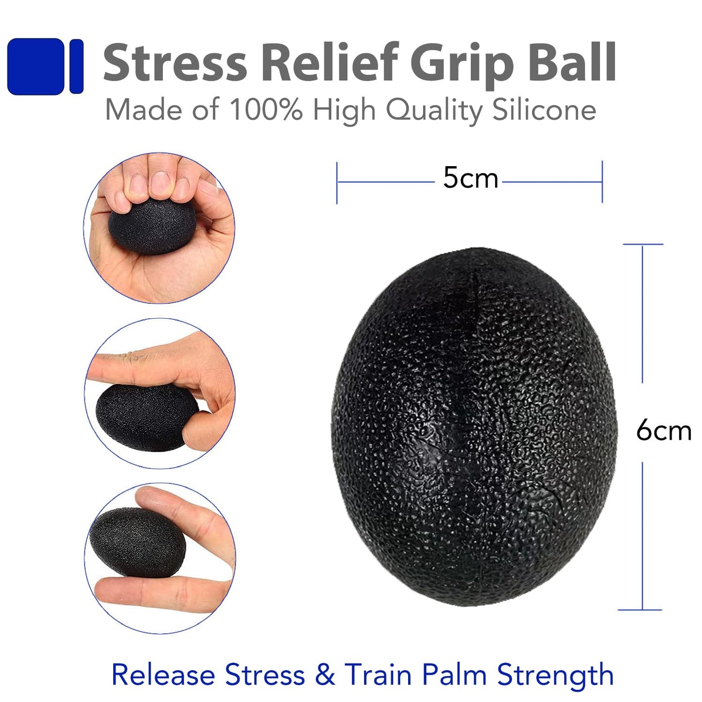 Hand Grip, Kit de Entrenamiento de Fuerza de Agarre con ejercitador de Manos, fortalecedor de Agarre, fortalecedor de Dedos,ejercitador de extensión Pelota antiestrés, Anillo de Agarre, gyro Ball
