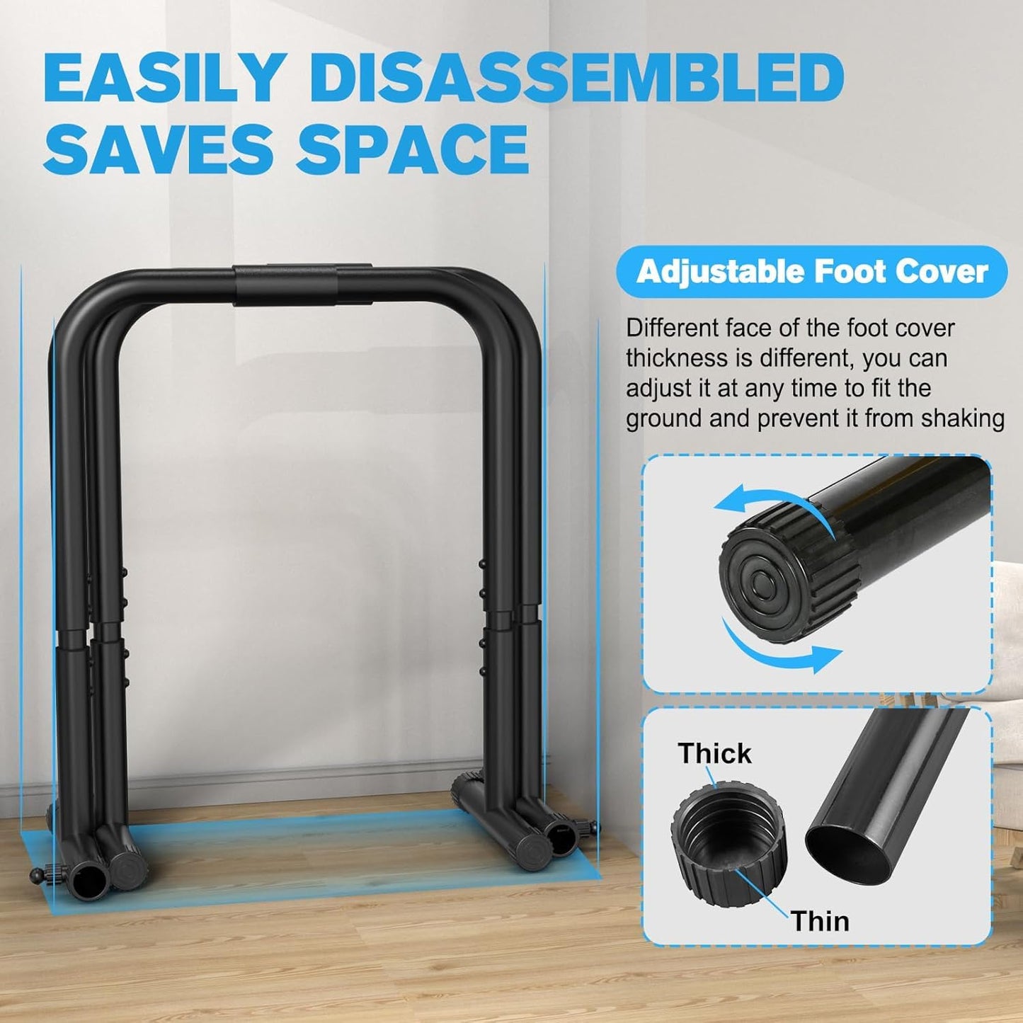 RELIFE REBUILD YOUR LIFE Barras Paralelas Dip Station Calistenia Push Up Bars de Inmersión Ajustable Entrenamineto Musculación Gimnasio Doméstico Casa