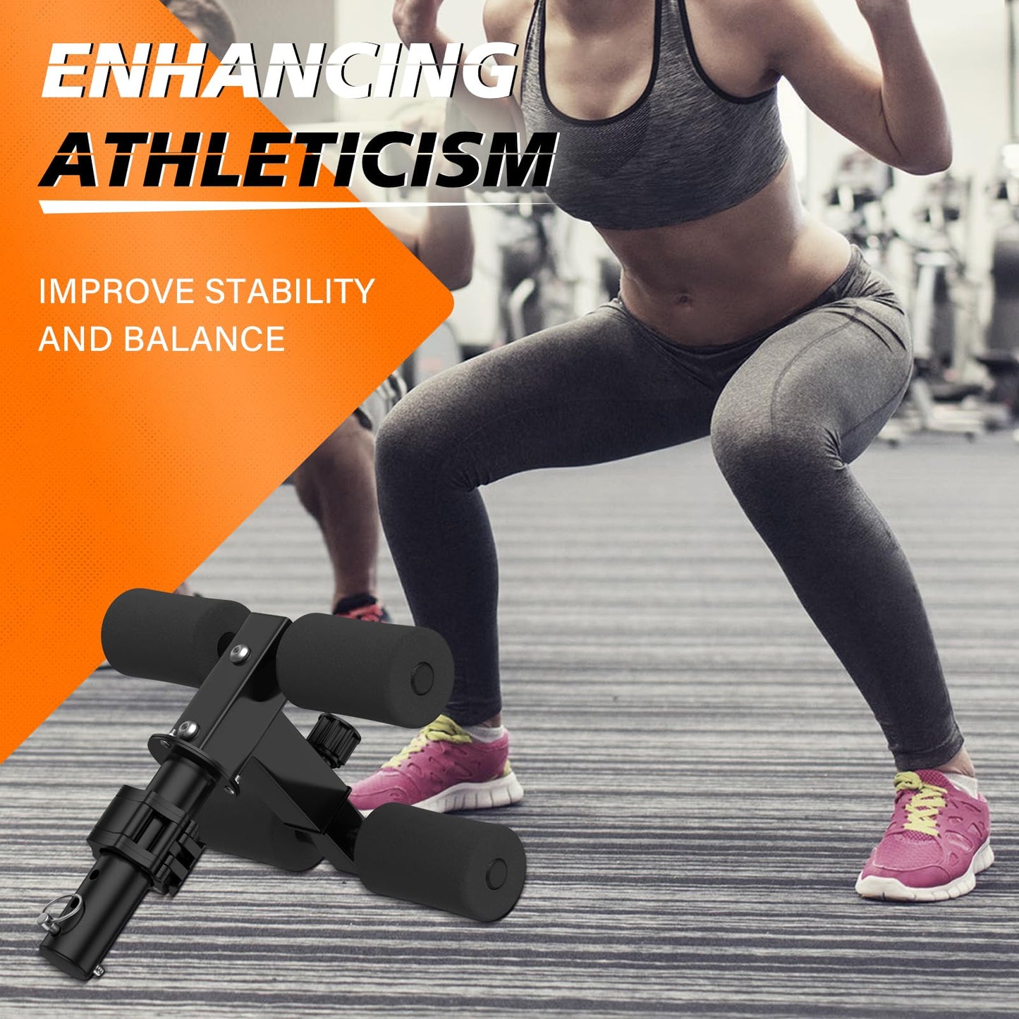 IMAYCC Tib Bar Tibialis Trainer Ajustable Entrenador Tibialis Anterio para el Entrenamiento de los Músculos de la Pantorrilla/Espinilla/Tobillo Fitness para Platos de Peso Olímpicos de 2''