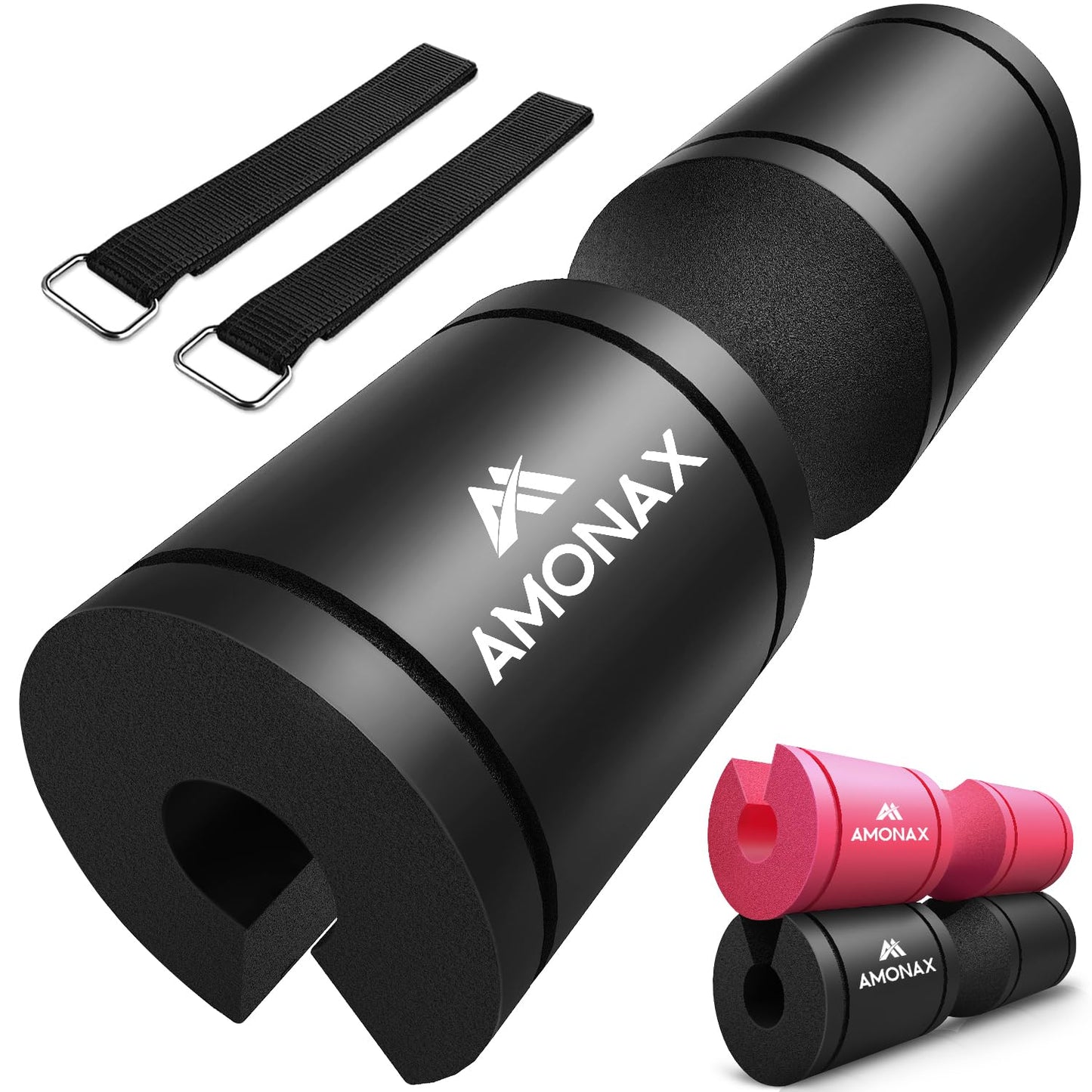 Amonax Almohadilla Barra Gimnasio Para Hip Thrust, Protector Barra Gimnasio Con Acolchado Grueso De Espuma, Almohadilla Sentadillas Y Entrenamiento De Fuerza