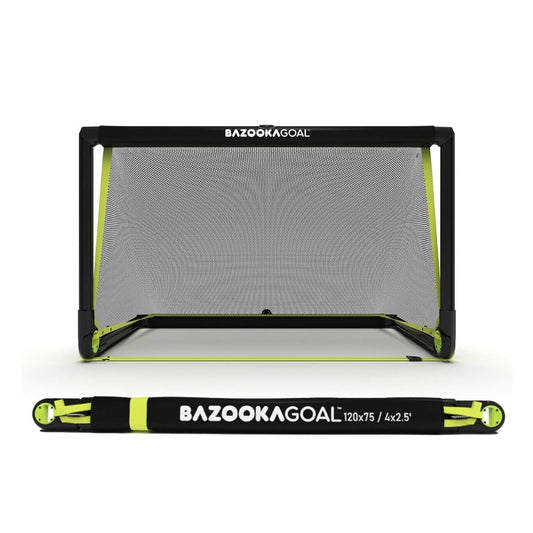 BazookaGoal Marco Sólido Original para Fútbol - Portería Mini Plegable para Niños y Adultos - Porta GOL Fácil de Montar y Estable (1,20 x 0,75 m)