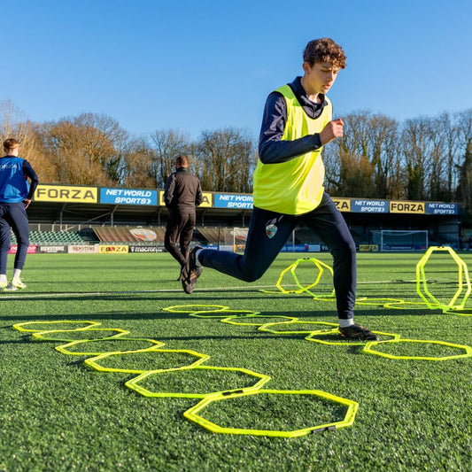 FORZA Anillos Octo de Agilidad [6 Piezas] | Juego de Aros de Velocidad para Entrenamiento de Fútbol | Material de Entrenamiento y Fitness para Adultos y Niños | con Bolsa de Transporte
