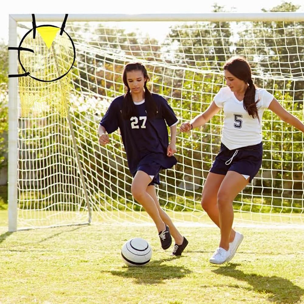 Quiodok 2 Piezas Amarillo Red de Objetivo de Fútbol para Entrenamiento - 45 x 60 cm - Práctica de Tiro y Ejercicios
