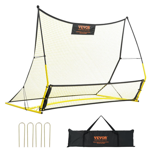 VEVOR Portería de Fútbol Red reboteadora de Fútbol Equipo Deportivo para Entrenamiento en Solitario, Entrenamiento en Equipo, para Niños, Adolescentes y Todas Las Edades (183 x 130 cm)