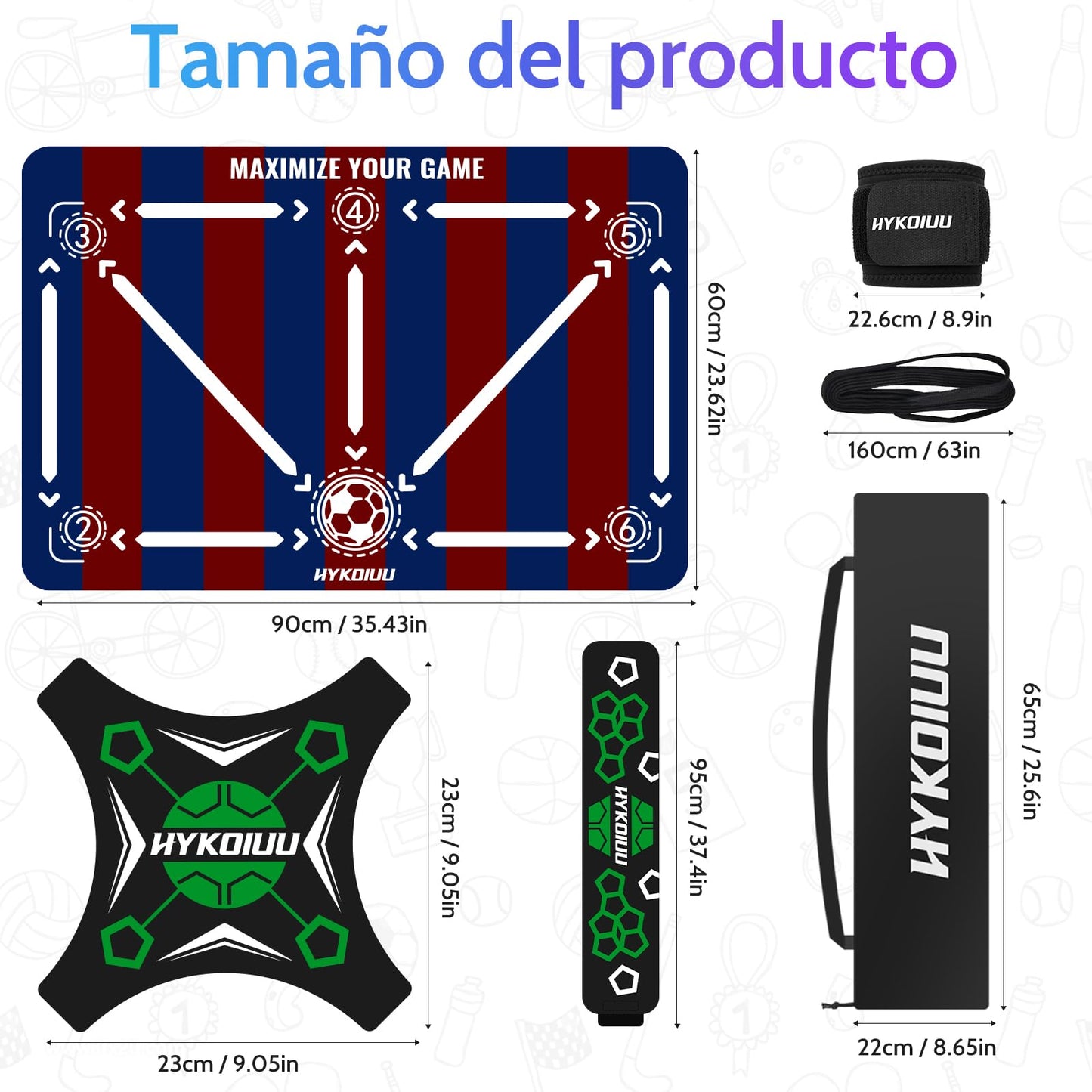 Alfombra Entrenamiento Futbol Con Kick Throw Trainer Didáctico 90x60cm Alfombra Futbol Entrenamiento Profesional – Tapete De Entrenamiento De Pasos, Manta De Campo De Esquinay Tapete De Fútbol