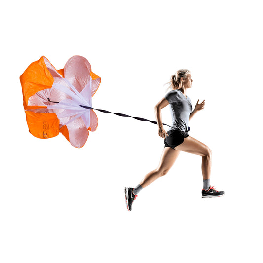 F1TNERGY Running de Paracaidas Entrenamiento para Mejorar Velocidad, Agilidad y Resistencia - Equipamiento para Entrenadores y Jugadores de 56 Pulgadas, Ideal para Ejercicios y Entrenamiento Futbol