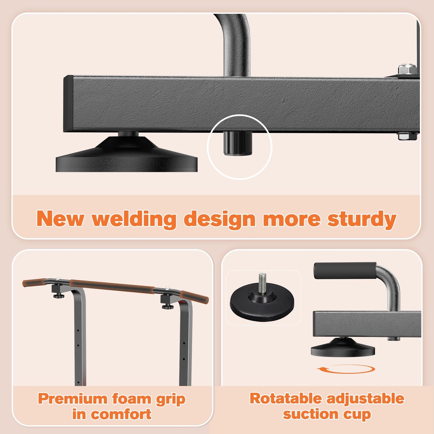 RELIFE REBUILD YOUR LIFE Torre Entrenamiento Energía Power Tower Estación Pull Up Multifuncional Barras Dominadas Torre de Gimnasia Casa Equipo de Fuerza Dip Station Musculación (Gris-1)