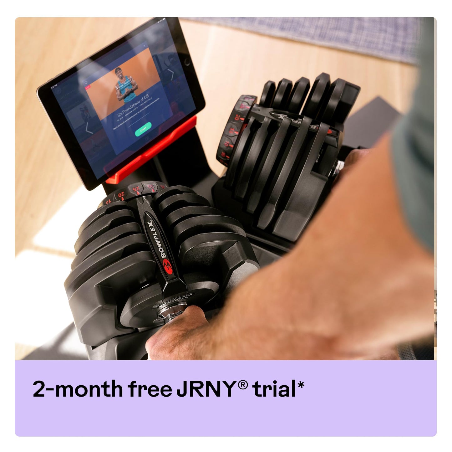 Bowflex SelectTech 1090i, Mancuerna Ajustable (Unidad), Adultos Unisex, Rojo, Negro, Gris, Talla Única