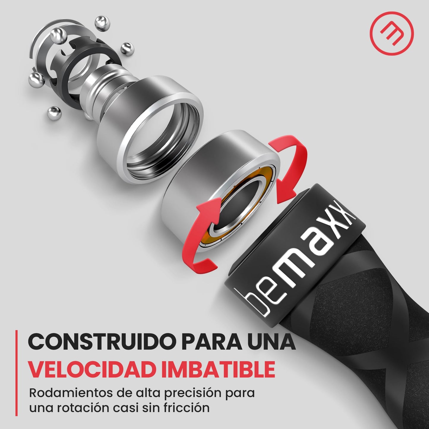 Comba Fitness Speed Rope + Guía de entrenamiento & Cuerda de Repuesto | Gimnasio Cuerda de Saltar Rápida de Alta Velocidad con Cable de Acero Ajustable & Rodamiento Rapido de Bolas, Boxeo Deportivo