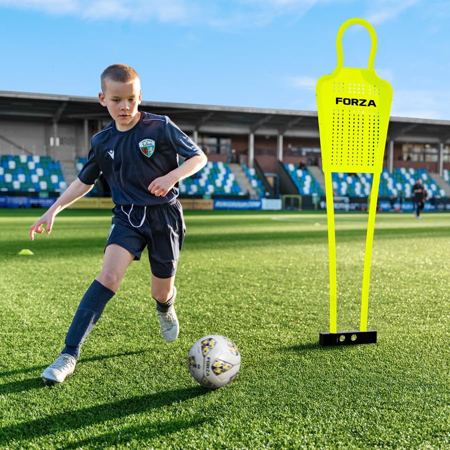 FORZA Muñecos de Tiro Libre para Entrenamientos de Fútbol | Base Opcional para Césped Artificial (Variedad de Tamaños) (Muñeco de Tiro Libre, Niños - Pack de 1)