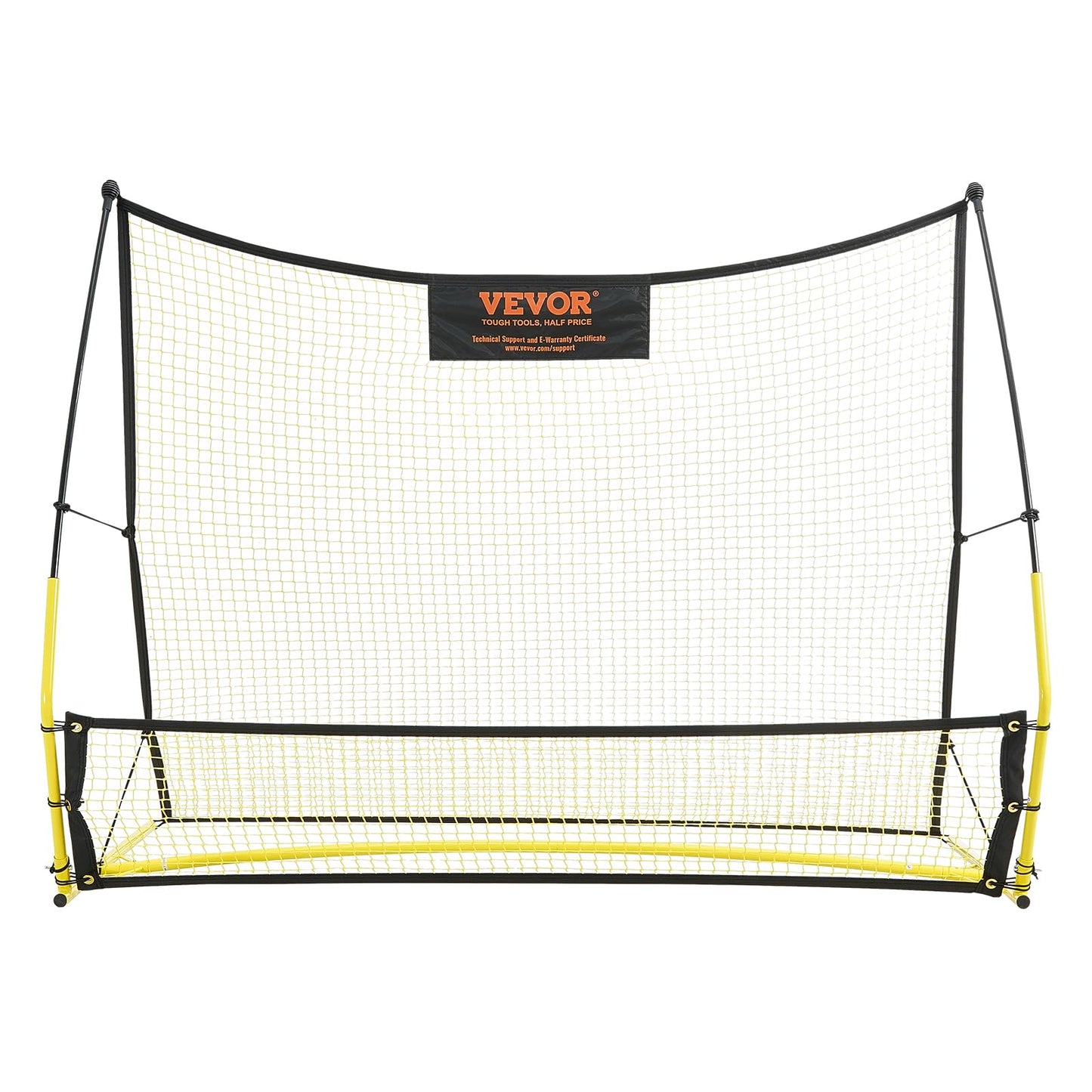 VEVOR Portería de Fútbol Red reboteadora de Fútbol Equipo Deportivo para Entrenamiento en Solitario, Entrenamiento en Equipo, para Niños, Adolescentes y Todas Las Edades (183 x 130 cm)