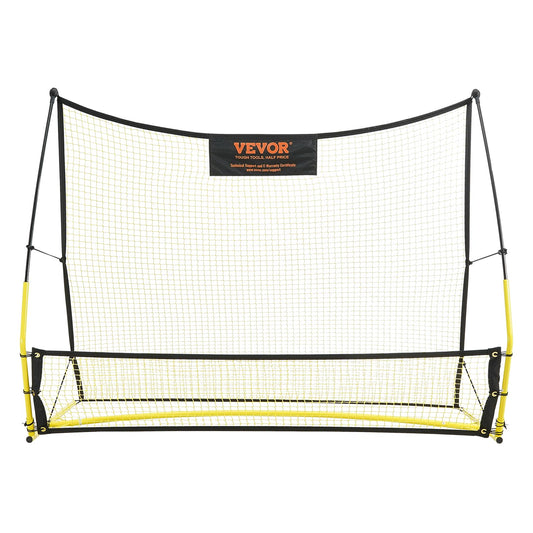 VEVOR Portería de Fútbol Red reboteadora de Fútbol Equipo Deportivo para Entrenamiento en Solitario, Entrenamiento en Equipo, para Niños, Adolescentes y Todas Las Edades (183 x 130 cm)
